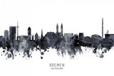 Bremen Germany Skyline Poster och Canvastavla