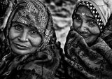 Waiting for a free eye check-up and screening-IV - Netra Kumbh - India Poster och Canvastavla