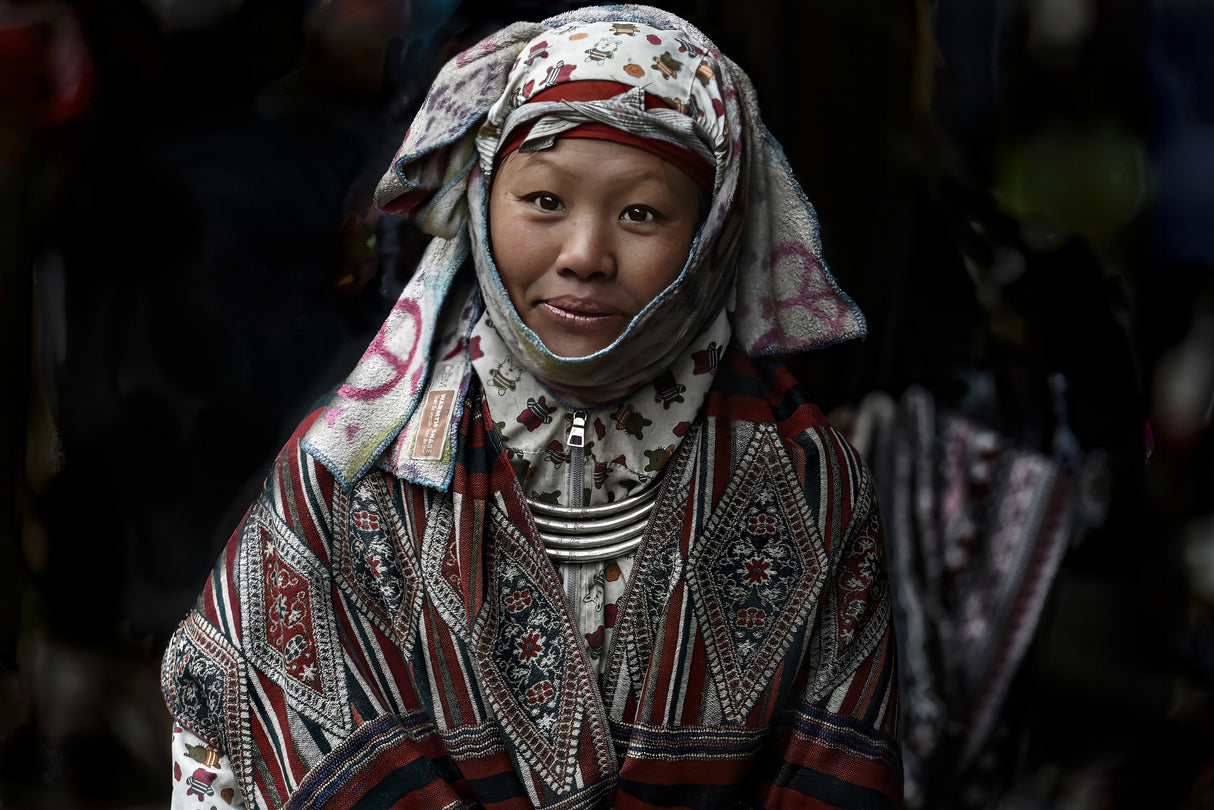 A nice seller at Sapa market Poster och Canvastavla