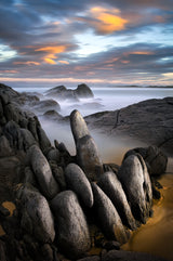 Stone Gathering - Grey Rocks Poster och Canvastavla