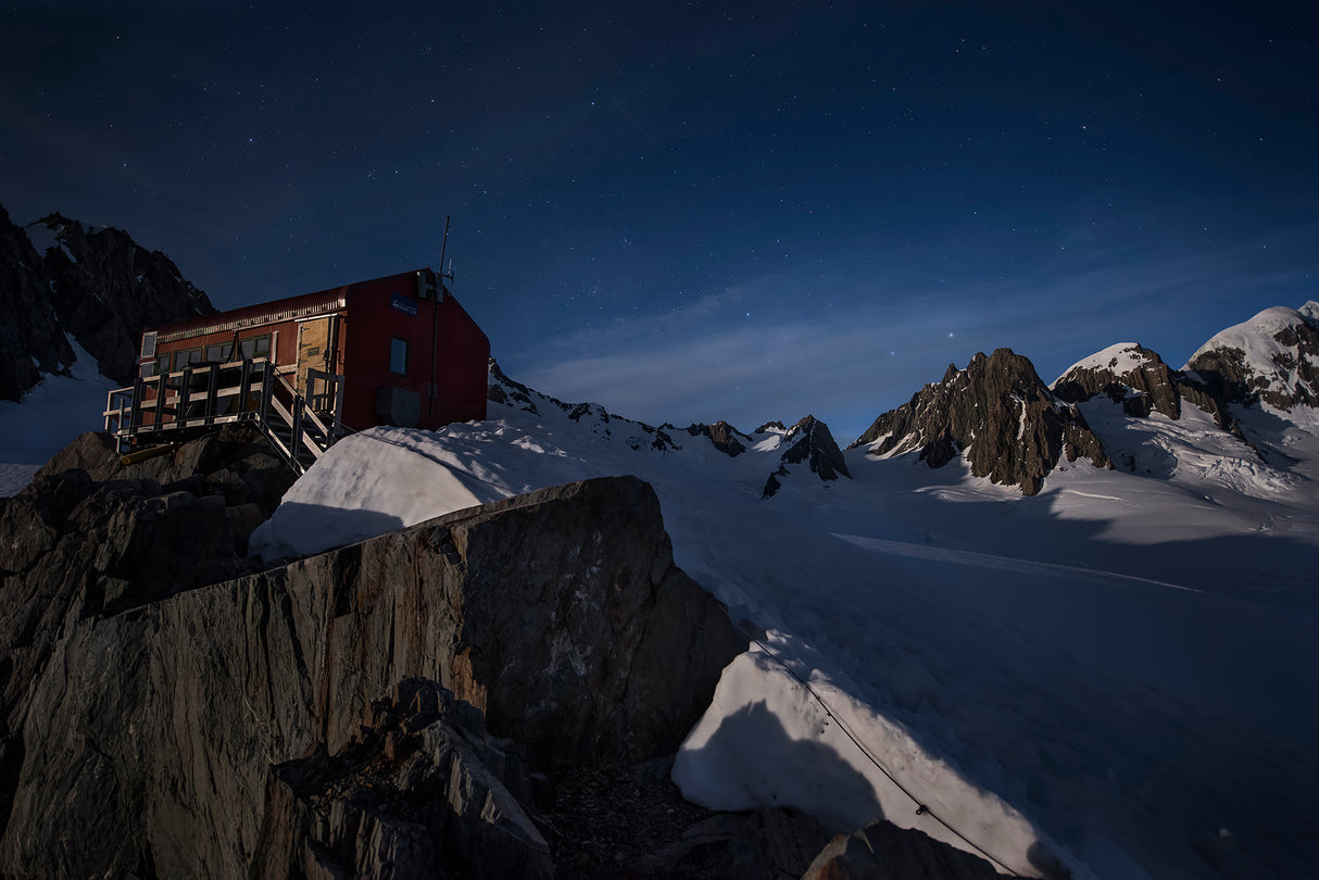 Fox Glacier - Pioneer Hut Poster och Canvastavla
