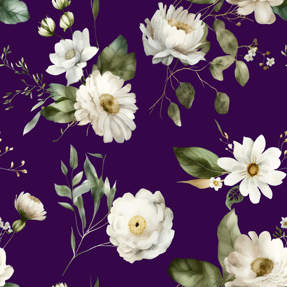 Wall Mural Wh 1 4096 Dark Purple Poster och Canvastavla
