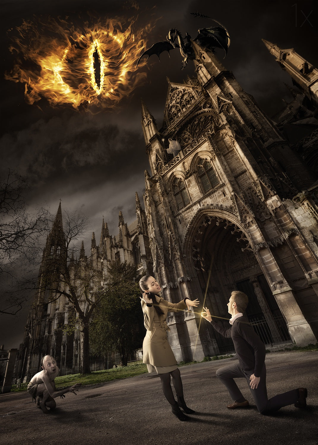One Ring to bind them, and into trouble get them Poster och Canvastavla