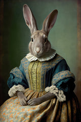 Mrs Bunny Poster och Canvastavla