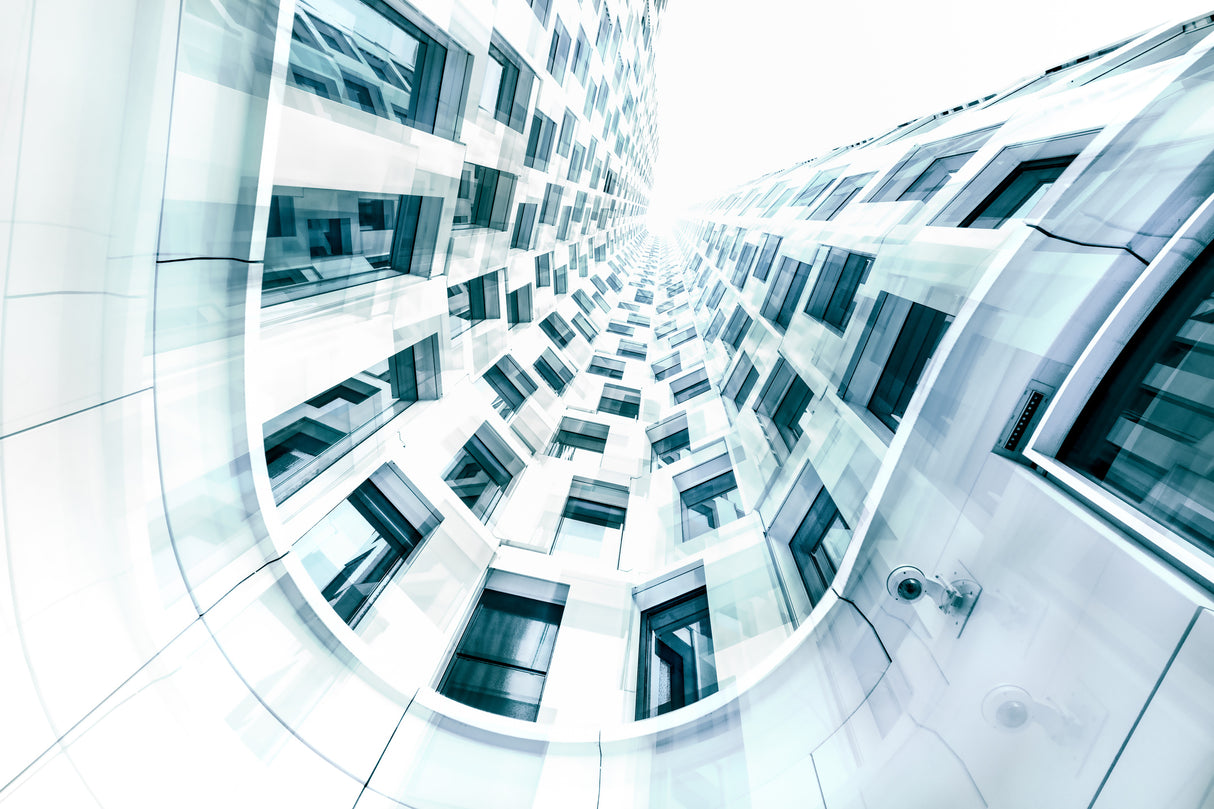 Curved windows Poster och Canvastavla
