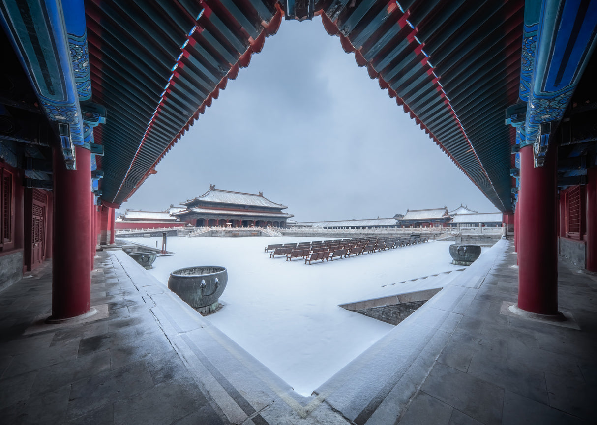 Palace of Heavenly Purity in the frame Poster och Canvastavla