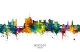 Windsor England Skyline Poster och Canvastavla