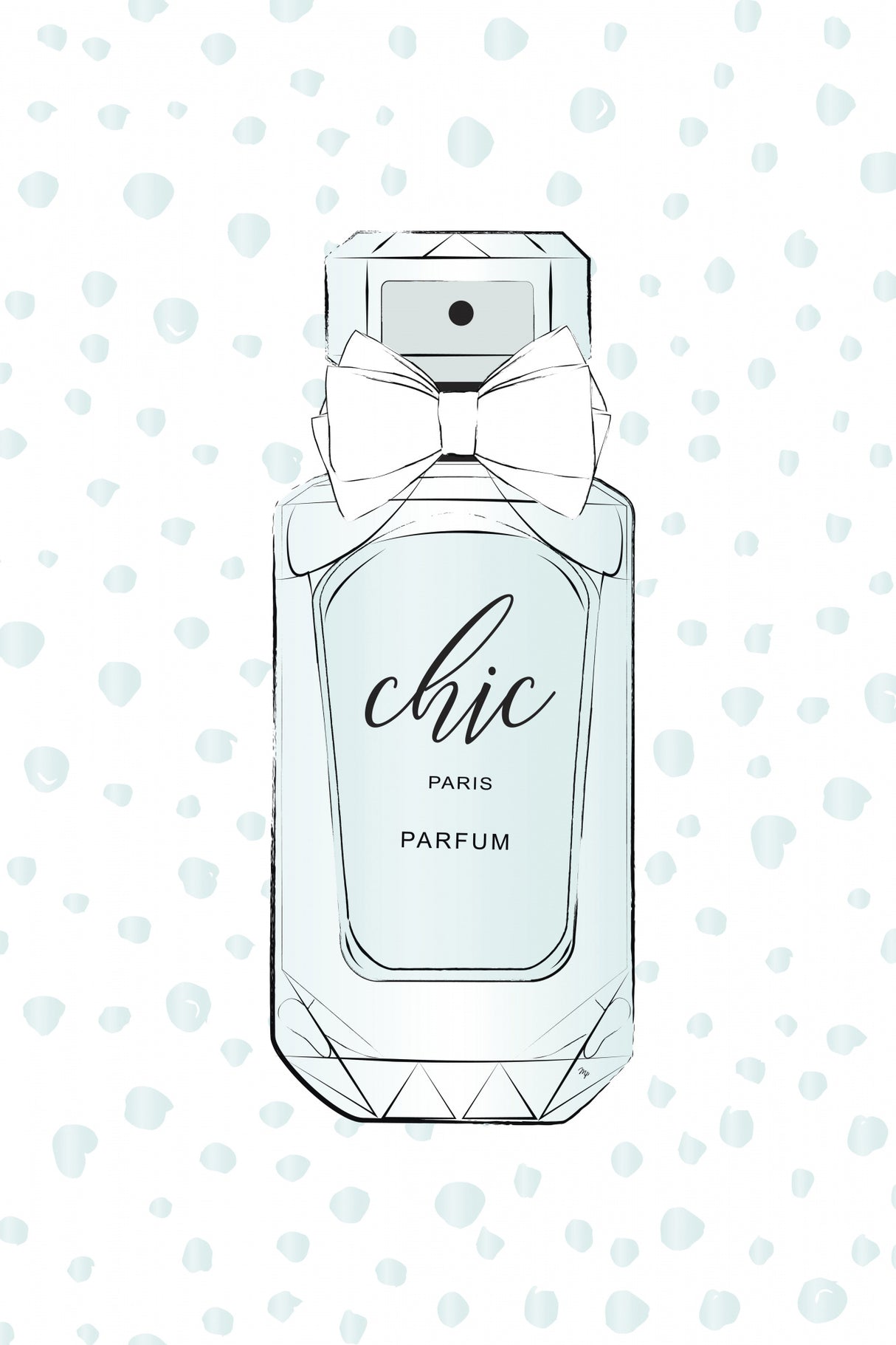 Chic Perfume Poster och Canvastavla