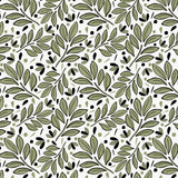 Lushy Leaves Olive Green On Olive Poster och Canvastavla