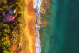 Guadeloupe - Plage de la Perle Aerial Poster och Canvastavla