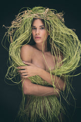 Lorena in green Poster och Canvastavla