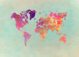 World map 27 Poster och Canvastavla