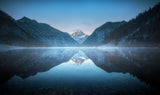 Cold morning at Plansee Poster och Canvastavla