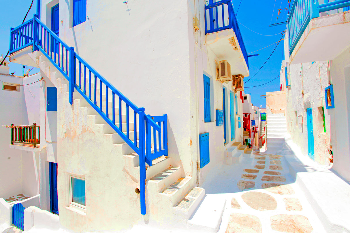 Mykonos III (from the series "Postcards from Greece") Poster och Canvastavla