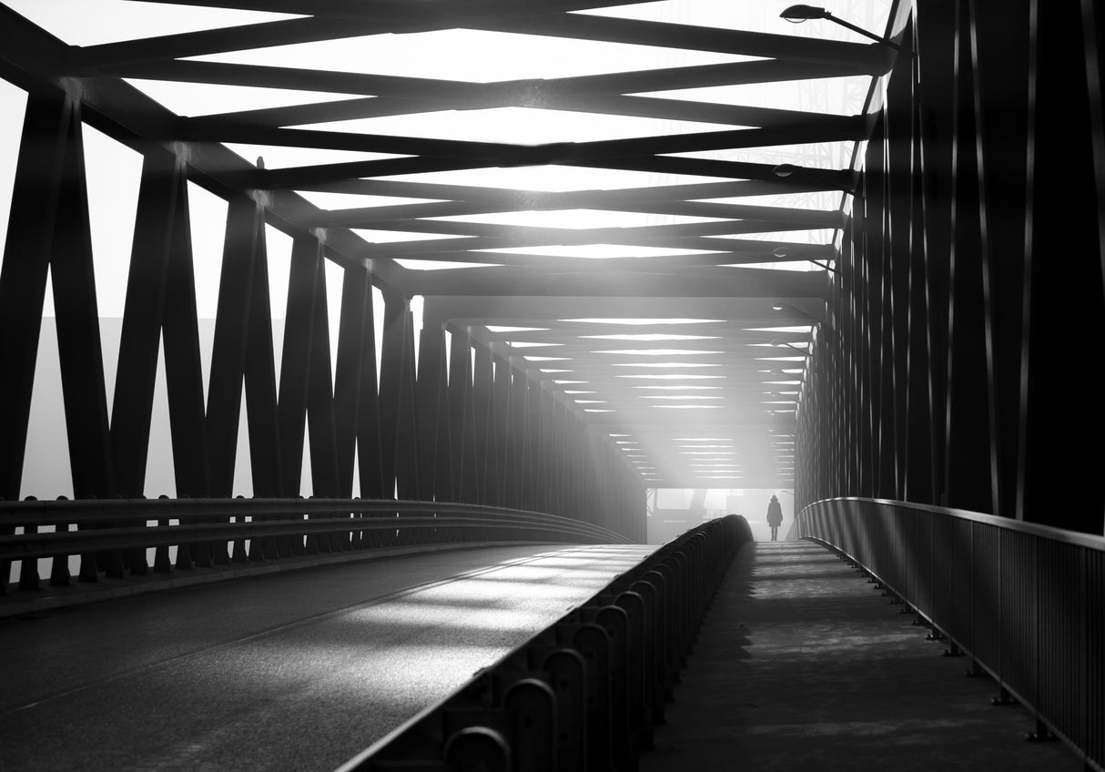 Road over the bridge. Poster och Canvastavla