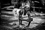Man asking for help in the streets of Dhaka - Bangladesh Poster och Canvastavla