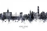 Hong Kong China Skyline Poster och Canvastavla