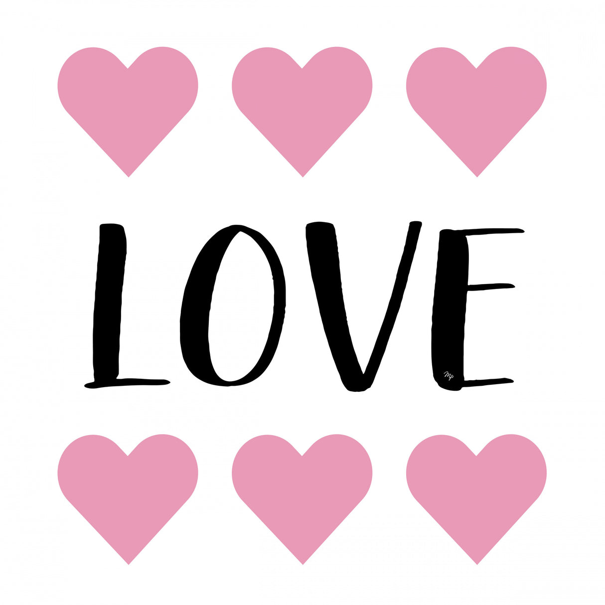 Heart Love Poster och Canvastavla