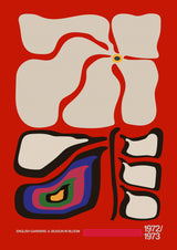English Gardens Rainbow Red Poster och Canvastavla