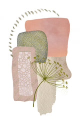 Delicate Pink and Green-1 Poster och Canvastavla