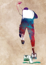 Runner sport art Poster och Canvastavla