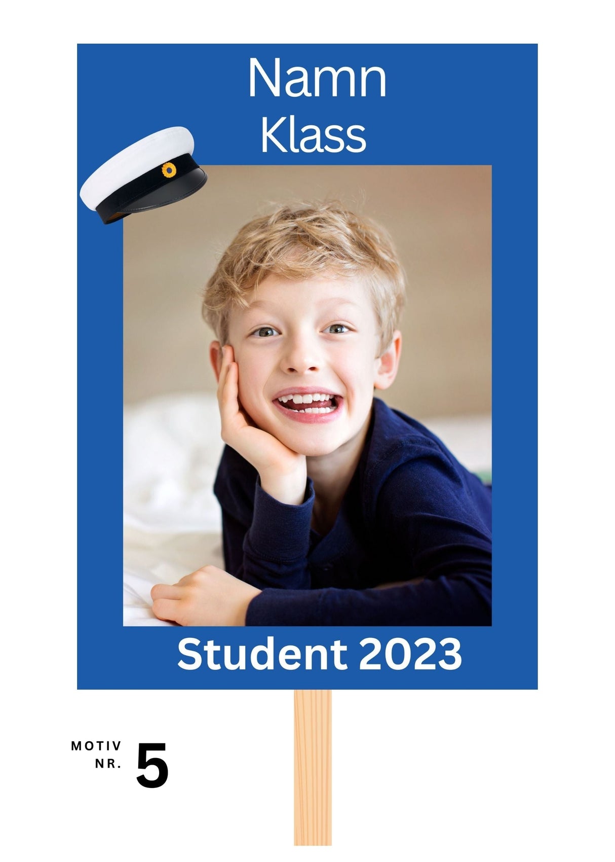Studentskylt och studentplakat i Visby