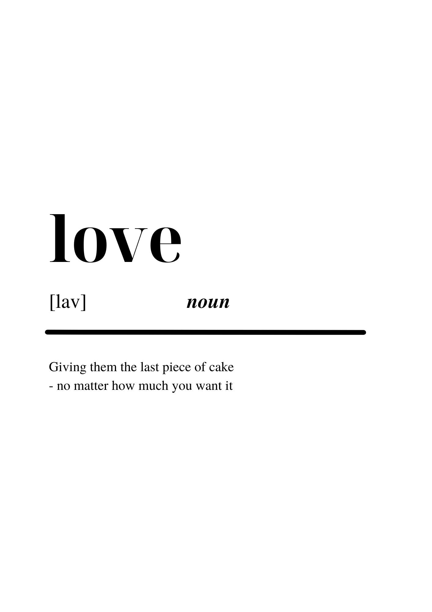 Love noun poster