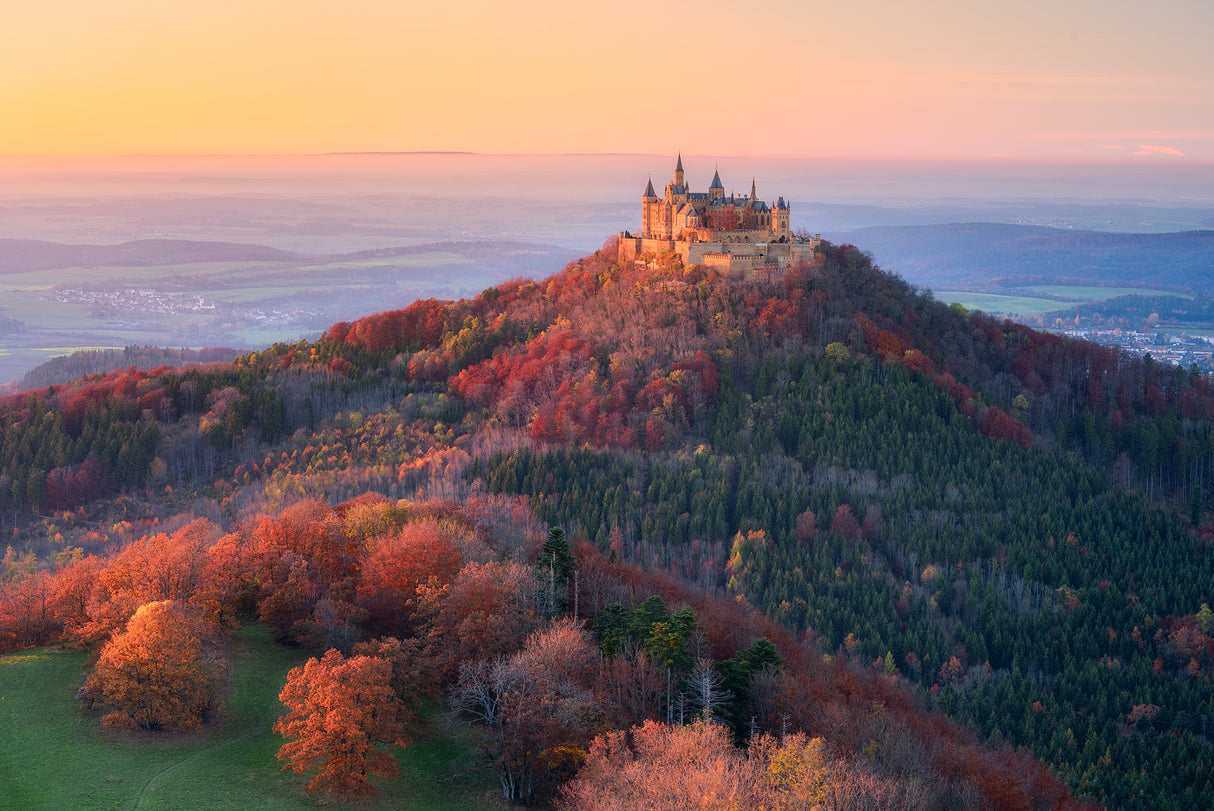 Golden Autumn Evening Poster och Canvastavla