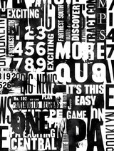 Typography Bw 003 Poster och Canvastavla