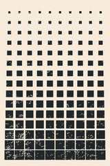 Minimal Halftone Shapes #1 Poster och Canvastavla