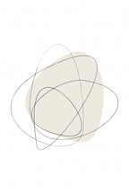 Beige Circles Poster och Canvastavla