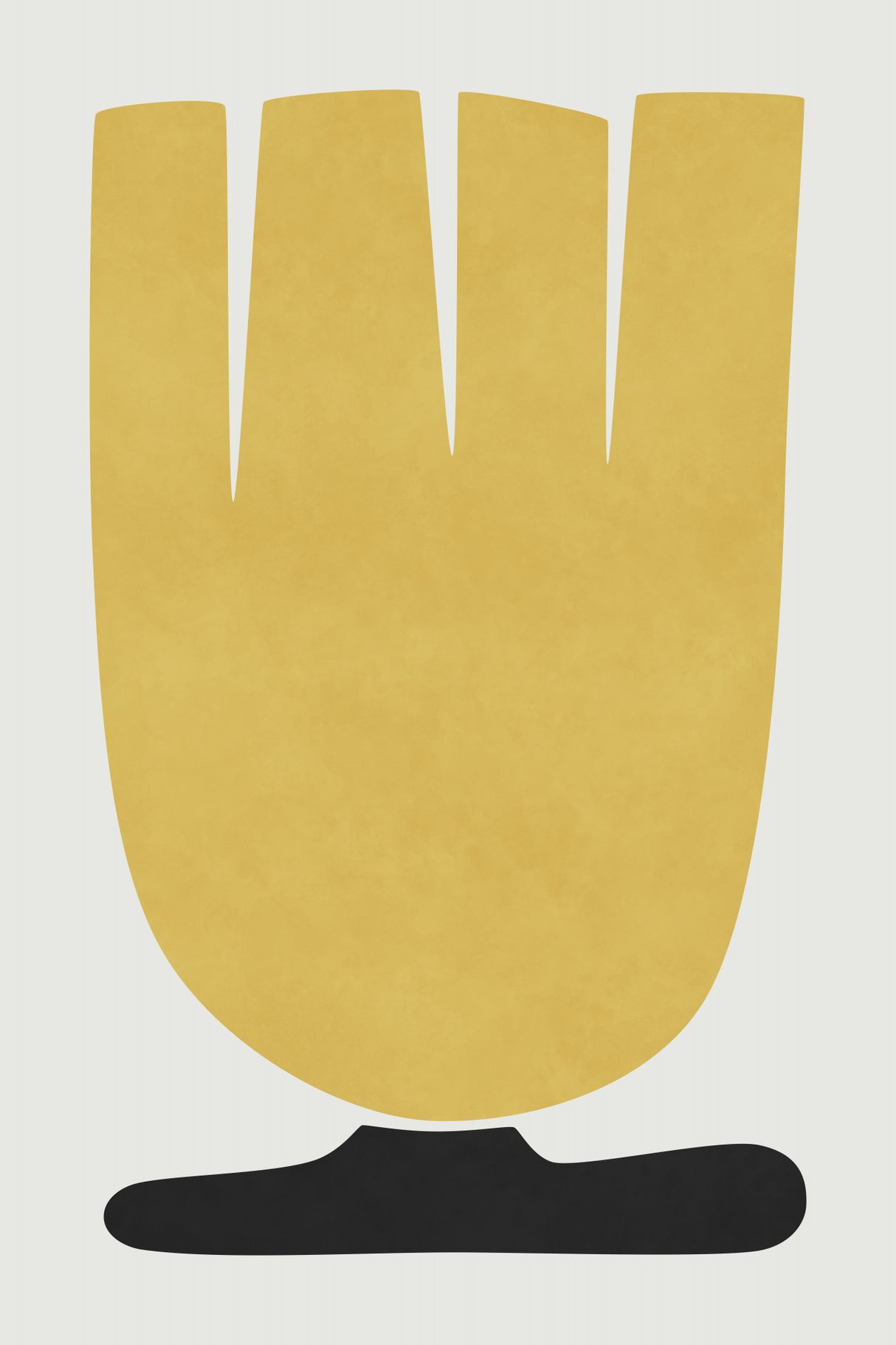 Yellow Tulip Flower Poster och Canvastavla