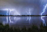 Lightning Reflection Poster och Canvastavla