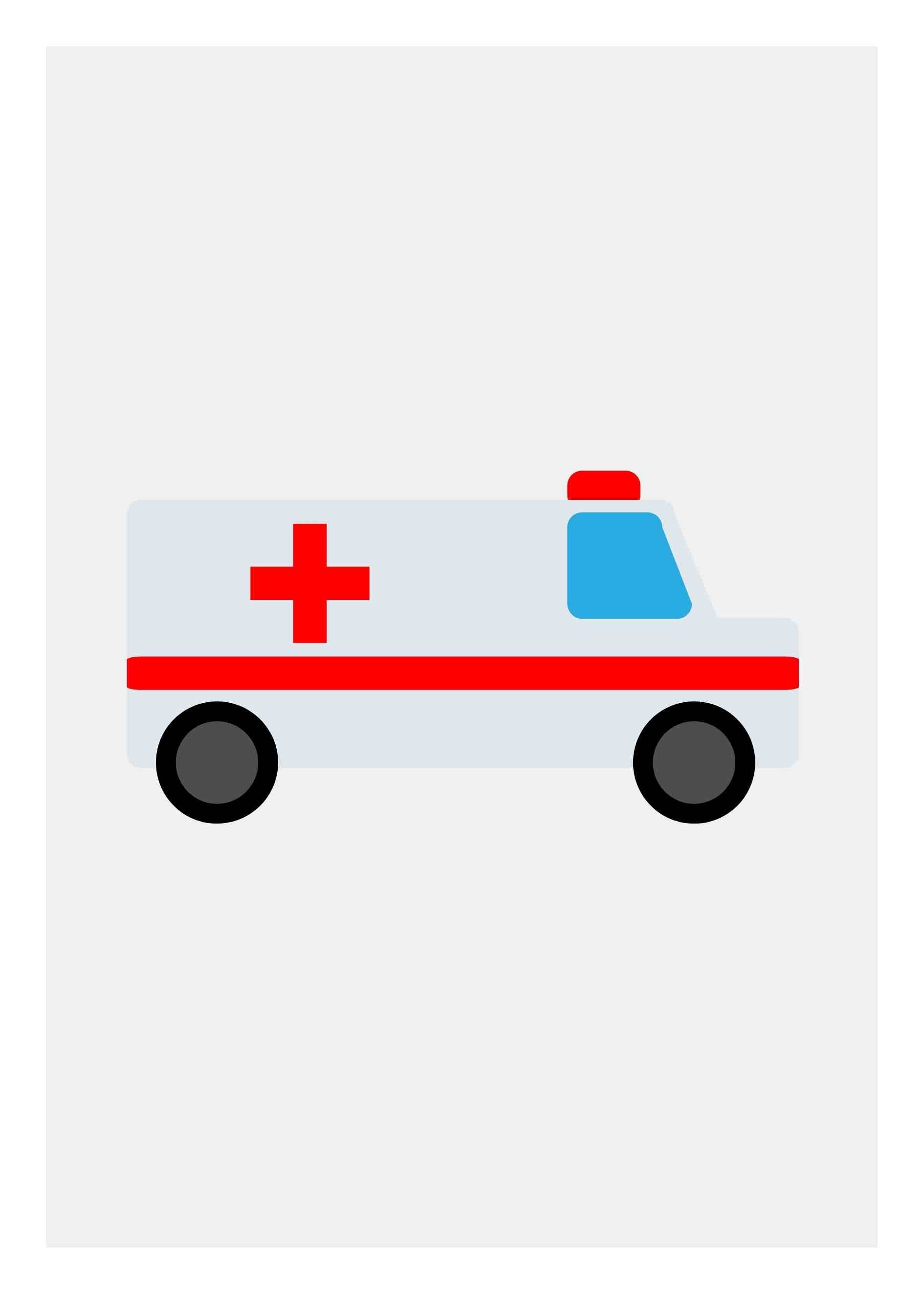 Ambulans barnposter 4 Barnbarnposter utryckningsfordon