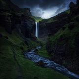 Kvernufoss Poster och Canvastavla