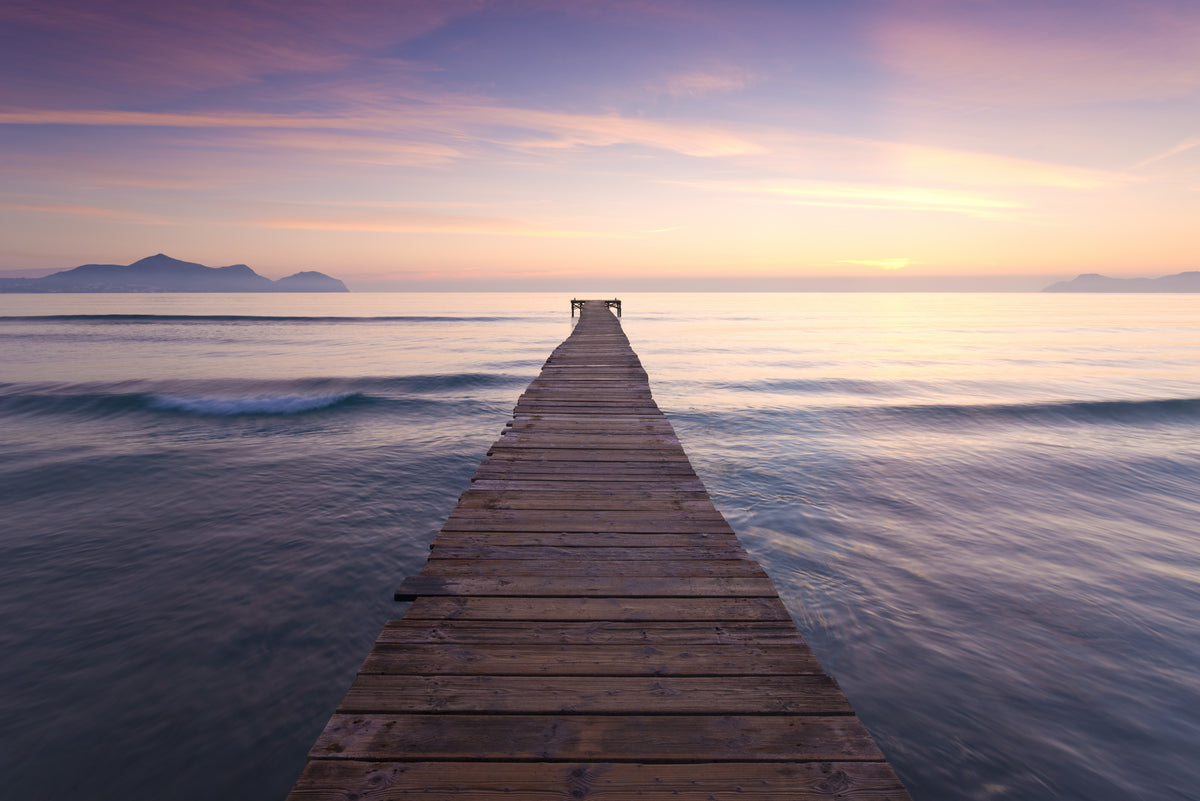 Purple Jetty Poster och Canvastavla