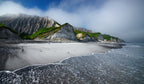 White cliffs of Iturup island Poster och Canvastavla