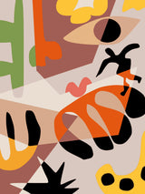 Jumpy Abstract Collage Poster och Canvastavla
