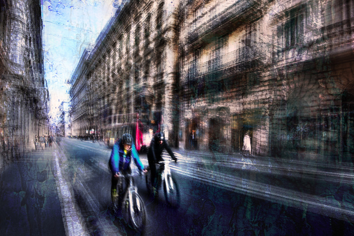 Prima mattina a via del Corso Poster och Canvastavla
