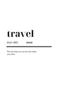 Travel noun poster