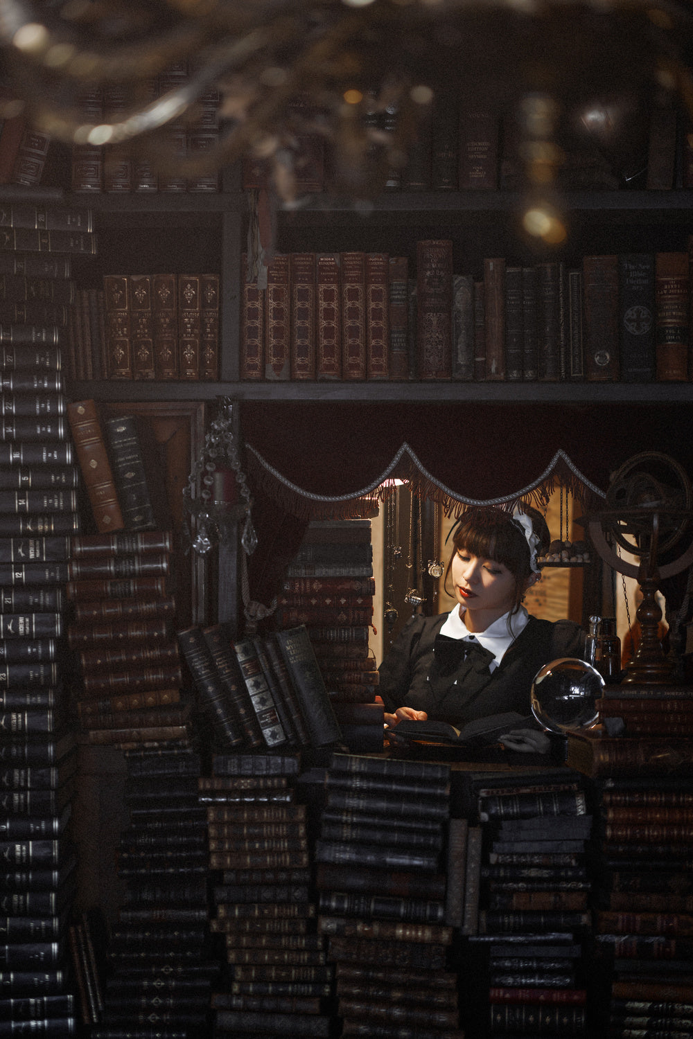 La biblioteca de Babel Poster och Canvastavla