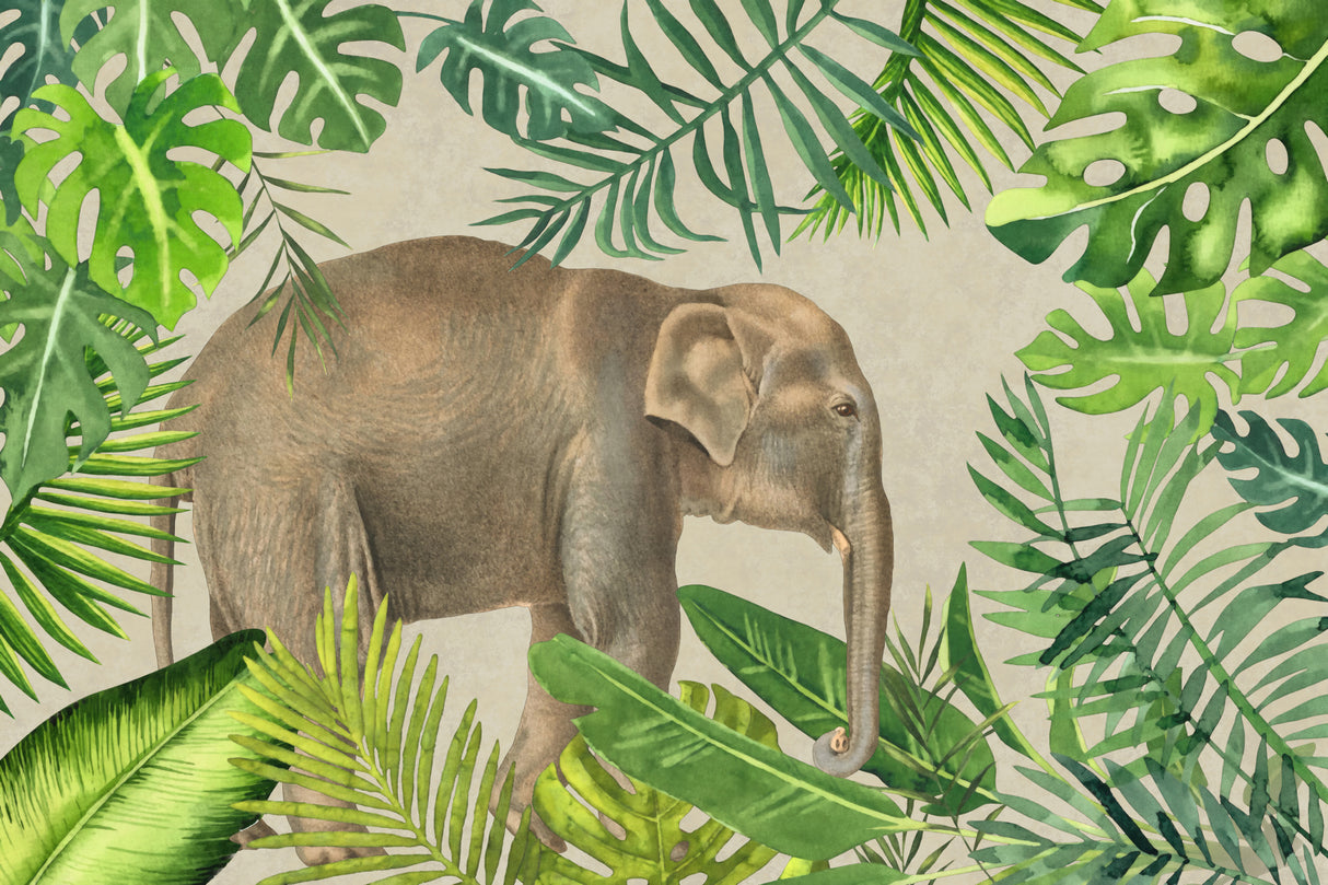 Elephants Paradise Poster och Canvastavla