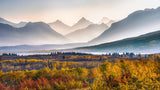 Autumn Mountain in Glacier Park Poster och Canvastavla