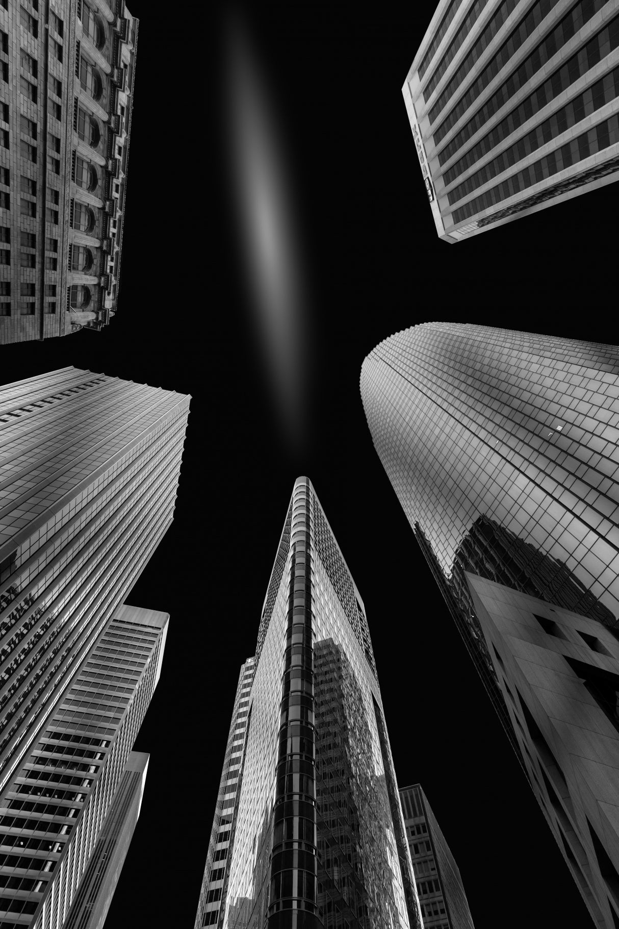Downtown Skyscrapers Poster och Canvastavla