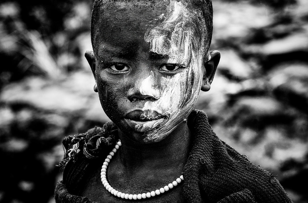 Suri tribe child - Ethiopia Poster och Canvastavla