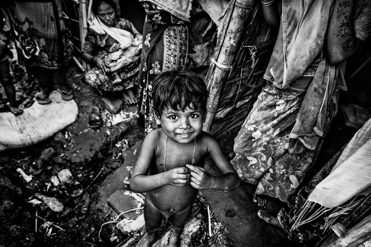 Life in a Rohingya refugee camp-V - Bangladesh Poster och Canvastavla