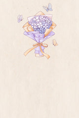 Hydrangea purple flower  home Poster och Canvastavla