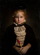 Portrait with Bubble Poster och Canvastavla