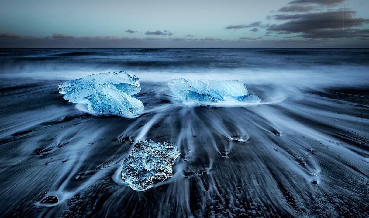 Jokulsarlon Diamonds Poster och Canvastavla