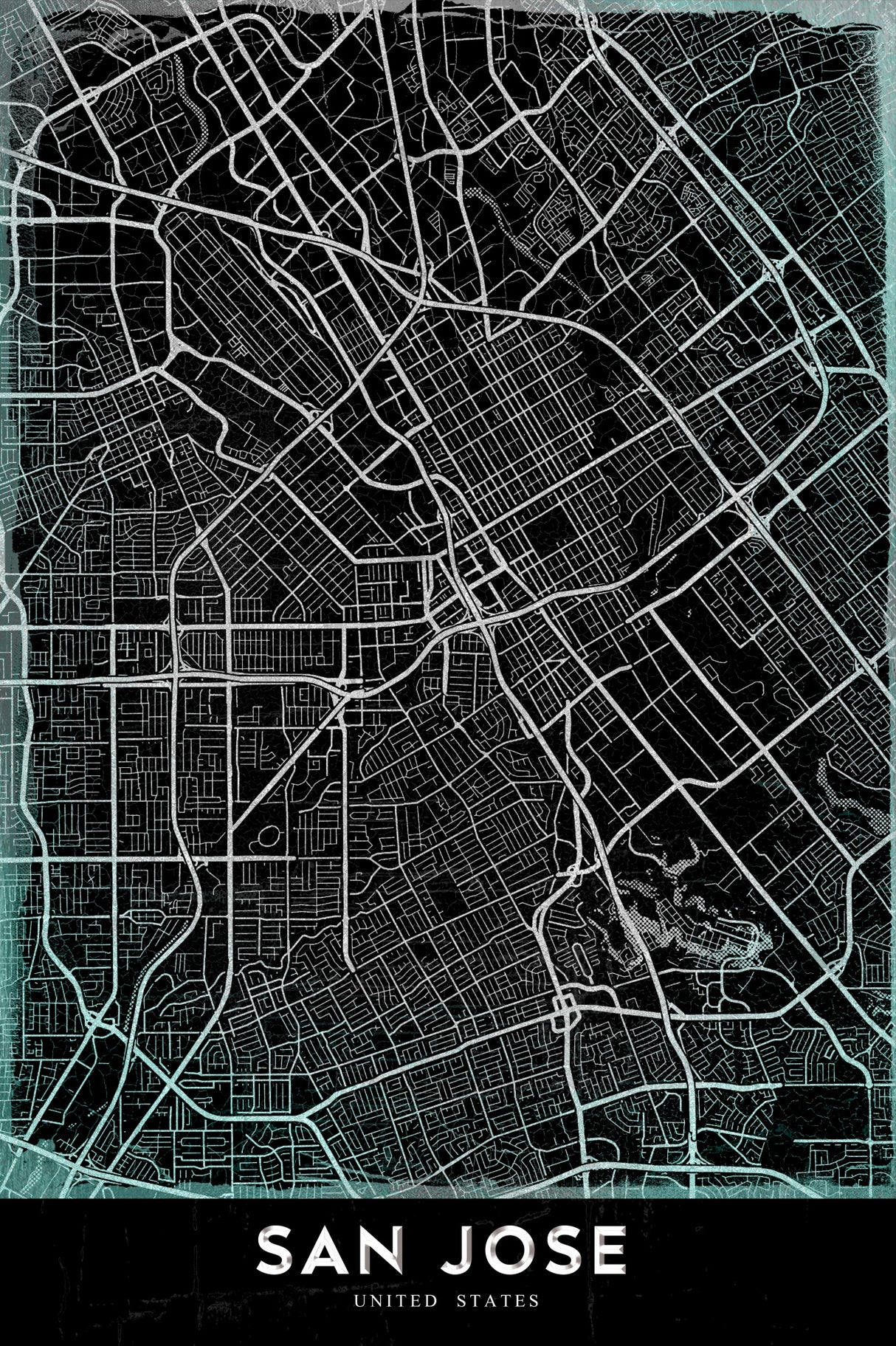 SAN JOSE Poster och Canvastavla
